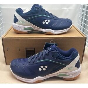 Yonex‎ Power Cushion 65 Z Wide Badminton Shoes Navy Blue NIB - Size M7 / W8.5